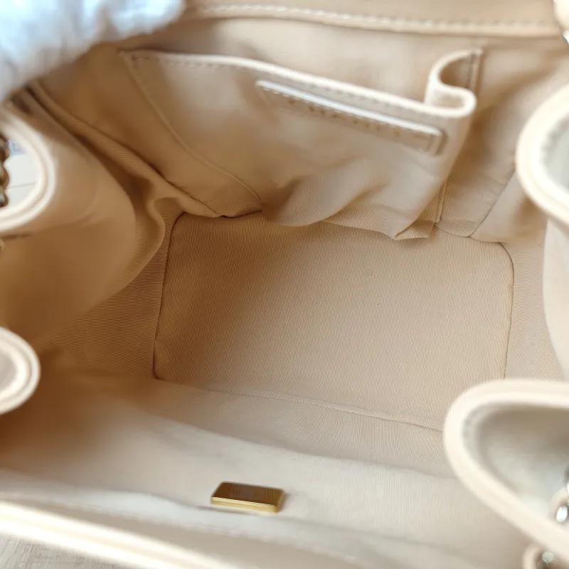 Chanel Backpack Duma Taupe Calfskin Large 21 × 13 × 23 cm — detail view 2 of 15