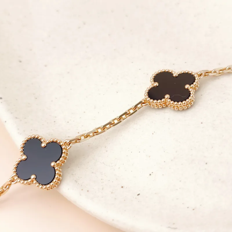 Van Cleef & Arpels Bracelet Alhambra Alhambra Collection Five-Motif Bracelet 18KY ellow Gold Vintage Small 19cm — cover view 10 of 10