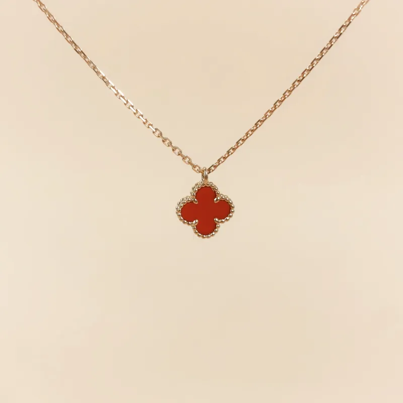 Van Cleef & Arpels Necklace Alhambra 18KR ose Gold Sweet Mini40cm
