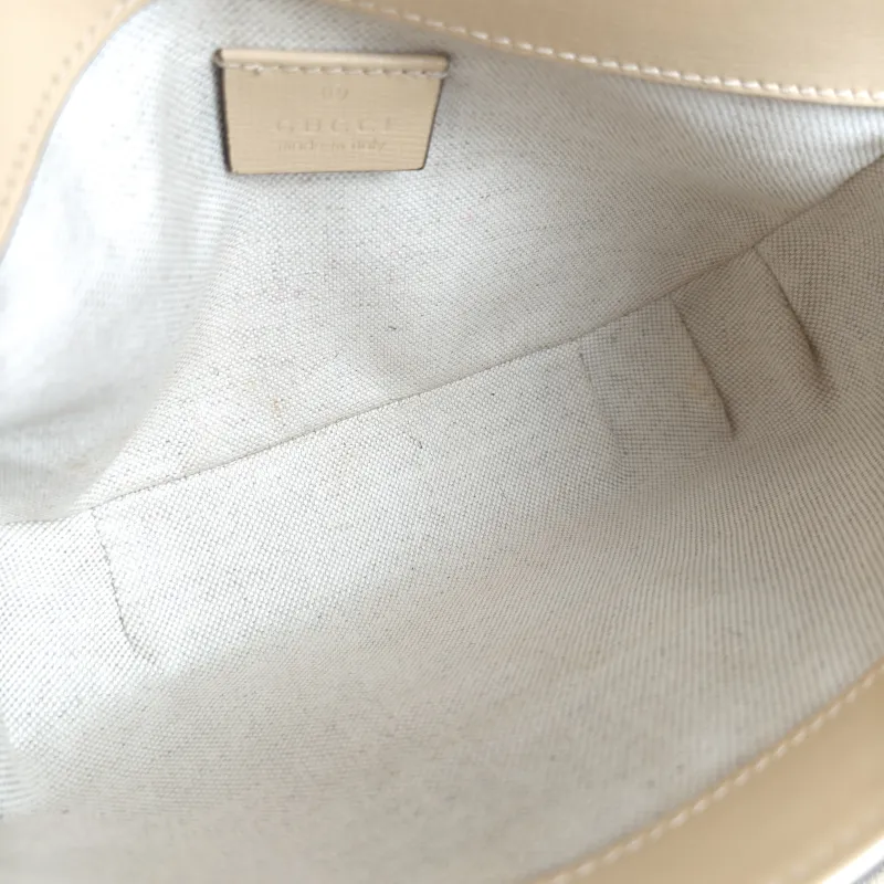 GUCCI Crossbody Bag Horsebit 1955 Horsebit Small Beige Calfskin Small 20.5 × 5 × 14.5 cm — detail view 8 of 9