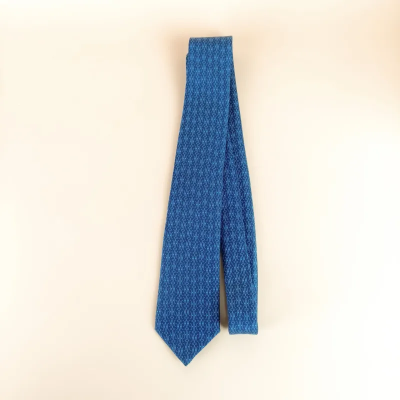Hermès Blue Silk One Size 146*7cm — cover view 2 of 7
