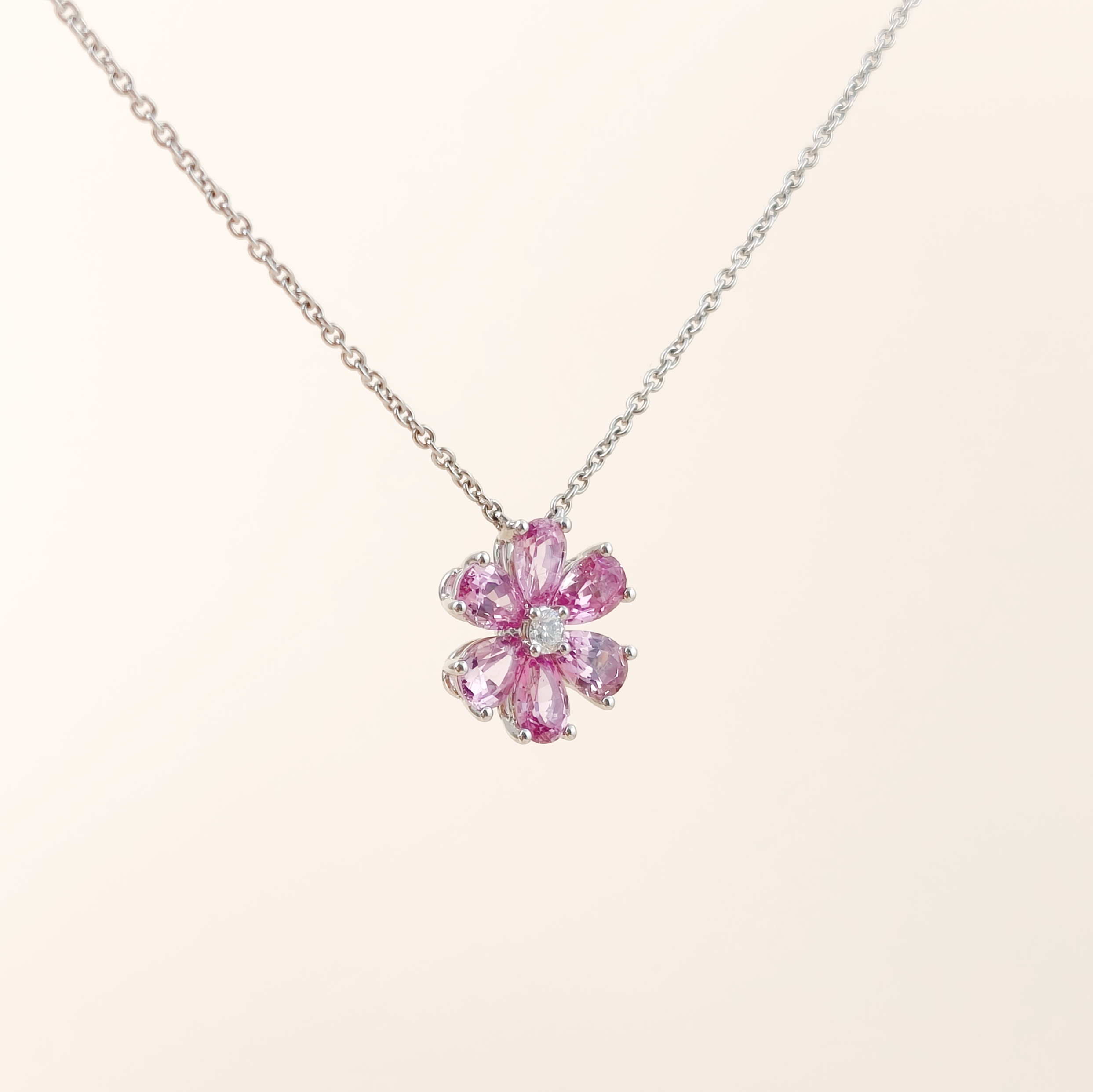 HARRY WINSTON Necklace Forget-Me-Not Necklace Gold PT950Diamond One Size40CM — cover view 10 of 11