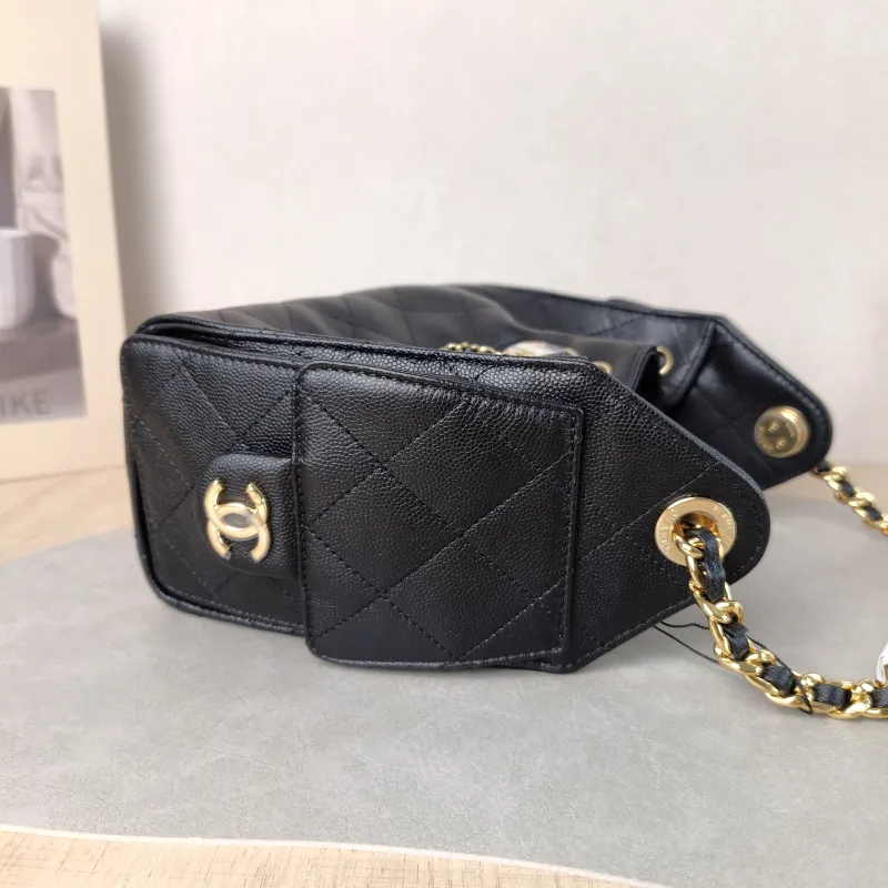 Chanel Shoulder Bag 25Bag Black Grained Calfskin Mini 22 × 12.5 × 20 cm — detail view 3 of 10