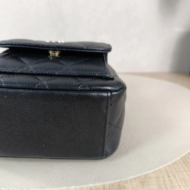 Chanel Backpack mini Backpack Collection Black Grained Calfskin One Size 13 × 9 × 18 cm — detail view 9 of 10
