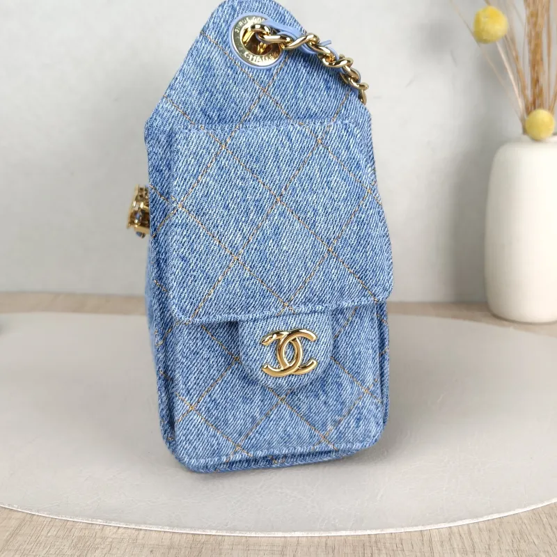 Chanel Crossbody Bag 25Bag Blue Mini 20 × 12.5 × 22 cm — detail view 12 of 12