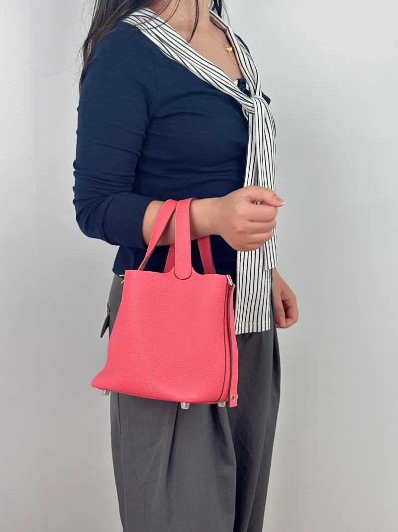 Hermès Top Handle Bag Picotin Lock 18 18 8W Small 18 × 13 × 18 cm K — on-model view 2 of 2