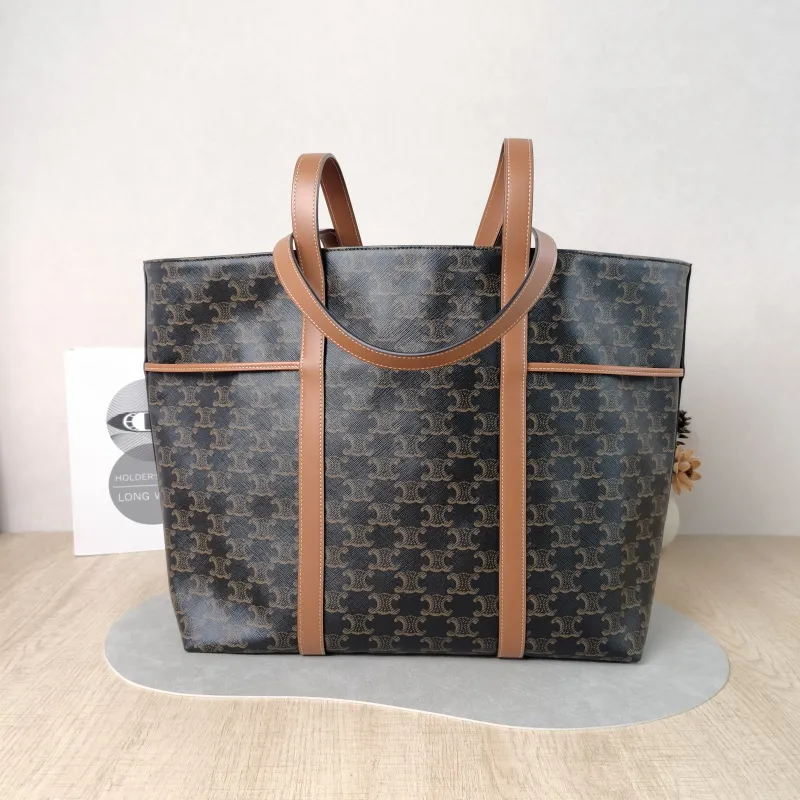 CELINE Shoulder Bag Cabas Tote Bag Monogram PVC One Size 34.5 × 16 × 31 cm — cover view 3 of 6