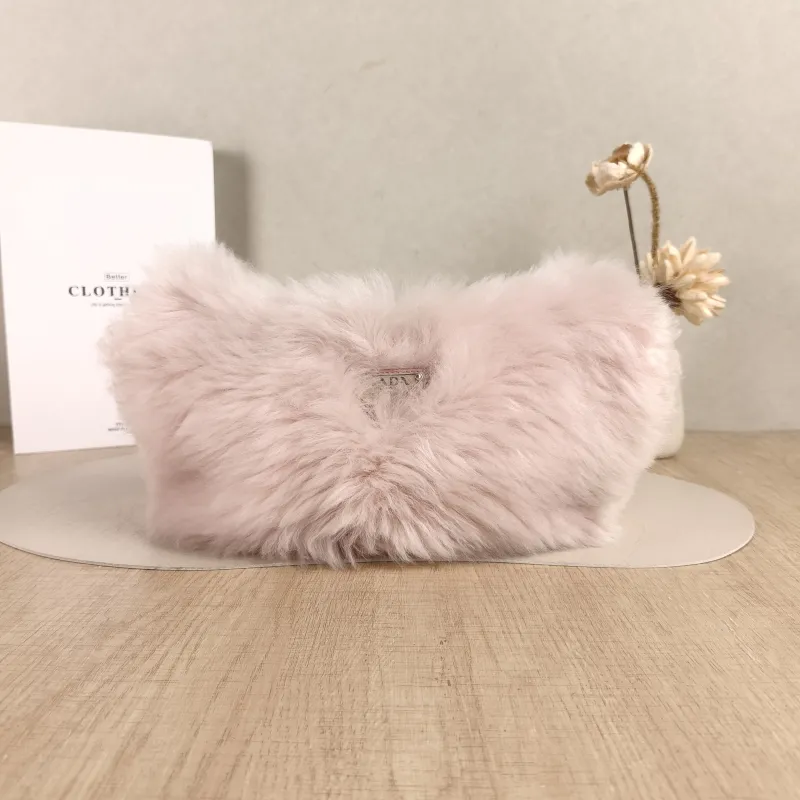 PRADA Crossbody Bag Re-Edition 2005 Hobo Pink 22 × 6 × 18 cm