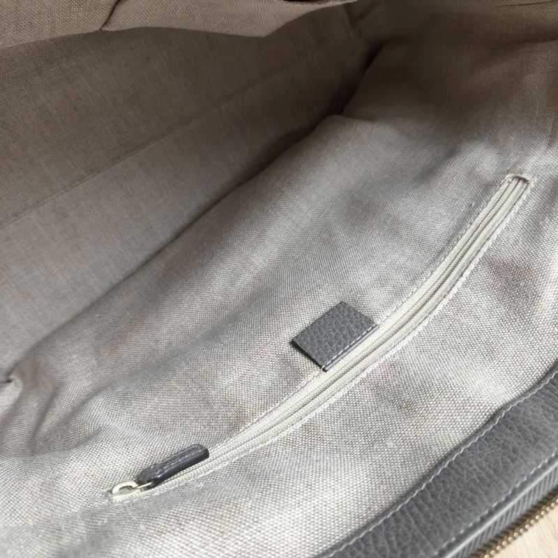 GUCCI Shoulder Bag Tote Bag Grey Calfskin One Size36 × 16 × 28 cm — detail view 6 of 12