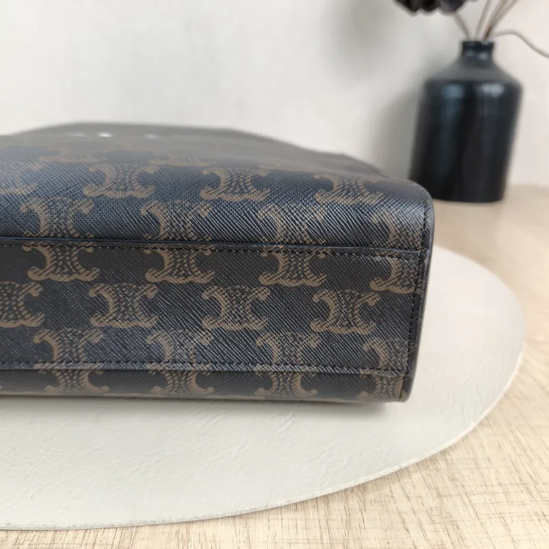CELINE Crossbody Bag CABAS Monogram PVC Small 28.5 × 8 × 33 cm — detail view 11 of 12