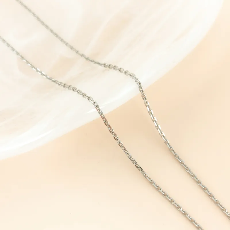 Van Cleef & Arpels Necklace Alhambra White Gold 18KW hite Gold Diamond Vintage Small 41cm — cover view 3 of 10