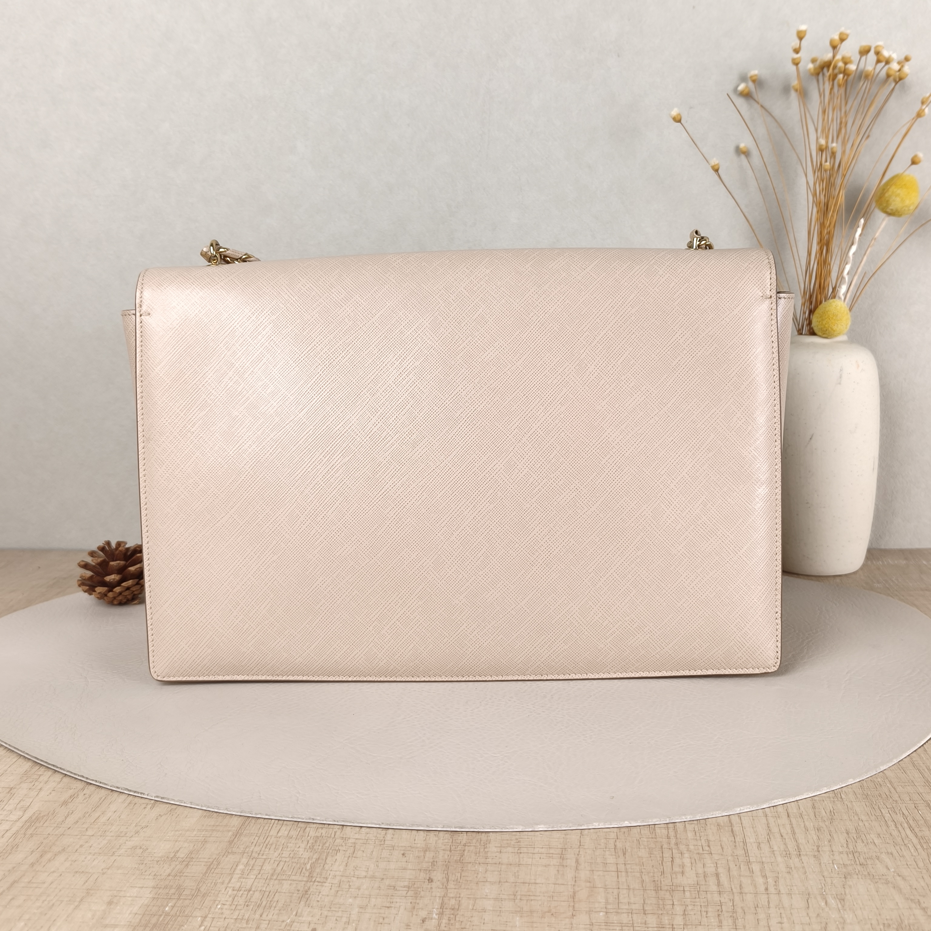 FERRAGAMO Crossbody Bag Chain Bag Pink Epi Embossed Calfskin One Size29 × 4 × 19 cm — cover view 5 of 5