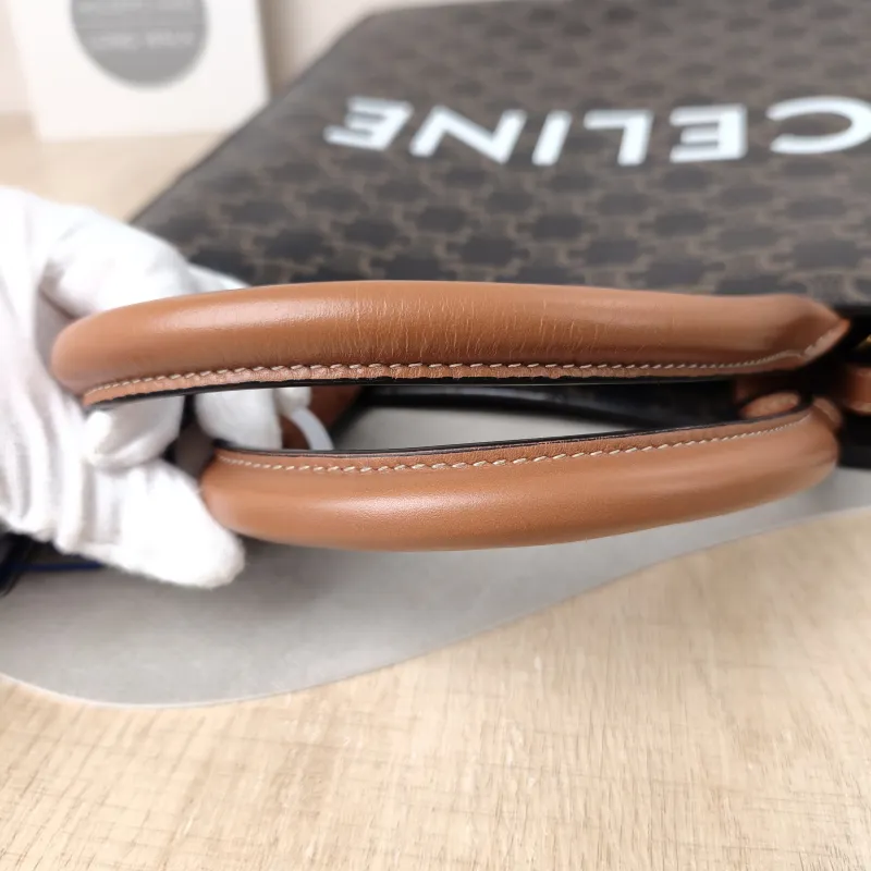 CELINE Crossbody Bag CABAS Monogram PVC Small 28.5 × 8 × 33 cm — detail view 2 of 12