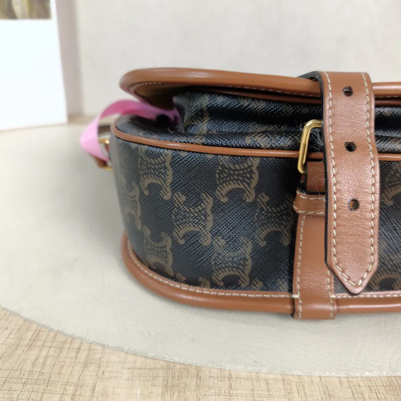 CELINE Crossbody Bag FOLCO Monogram PVC Medium 18.5 × 8 × 17 cm — detail view 10 of 12