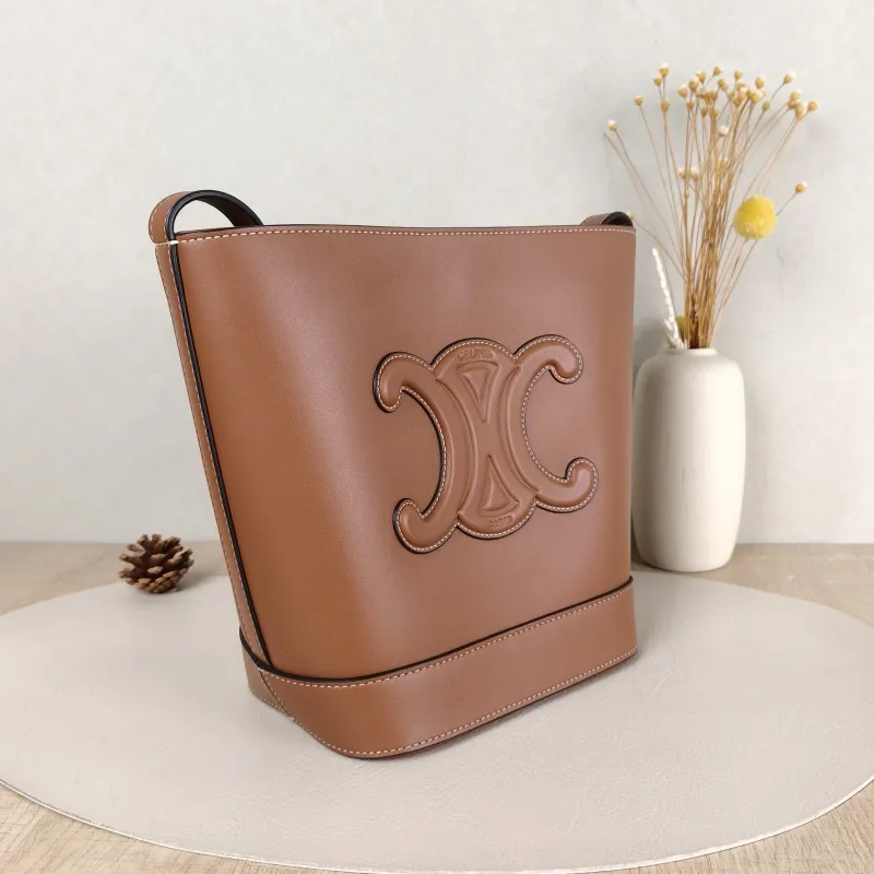 CELINE Shoulder Bag BUCKET TRIOMPHE Bucket Bag Calfskin Small17 × 10 × 22 cm — cover view 5 of 5