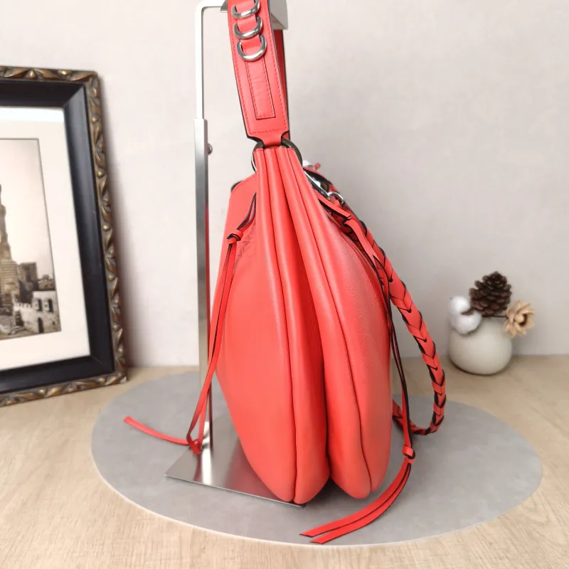 LOEWE Crossbody Bag Crossbody Bag Red Calfskin One Size34 × 9.5 × 28 cm — detail view 12 of 17