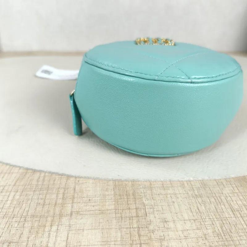 Chanel Crossbody Bag 19bag Blue Lambskin Mini 12 × 4.5 × 12 cm 31 — detail view 9 of 11