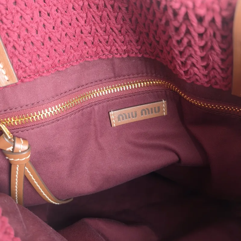 Miumiu Shoulder Bag Raffia Woven One Size 31*38 — detail view 4 of 12