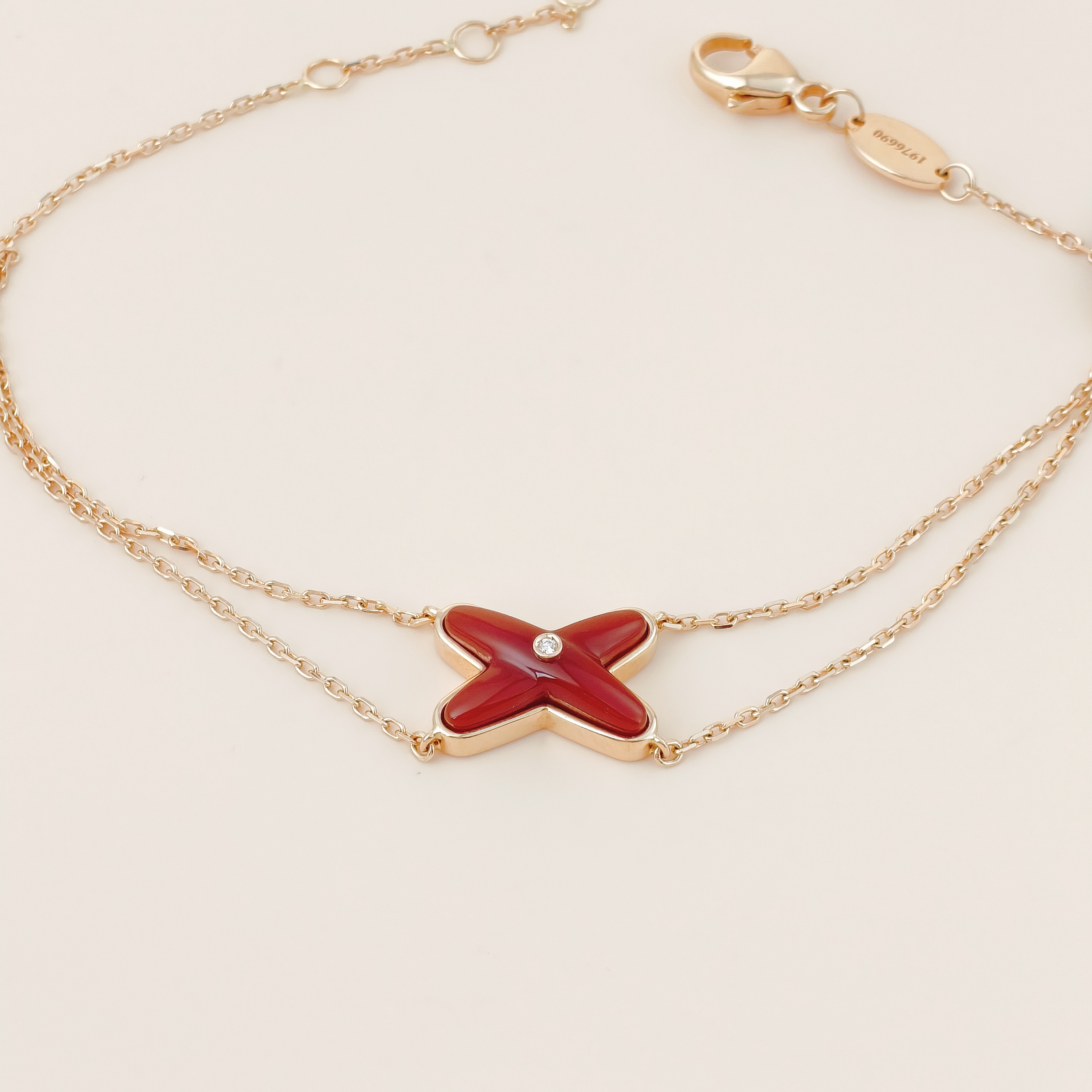 CHAUMET Bracelet Jeux de Liens Diamond18KR ose Gold One Size17cm — cover view 5 of 10