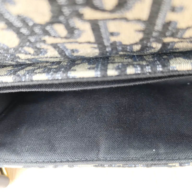DIOR Crossbody Bag 30Montaigne 30 Box Box Blue Canvas Mini 17.5 × 5 × 11.5 cm — detail view 8 of 11