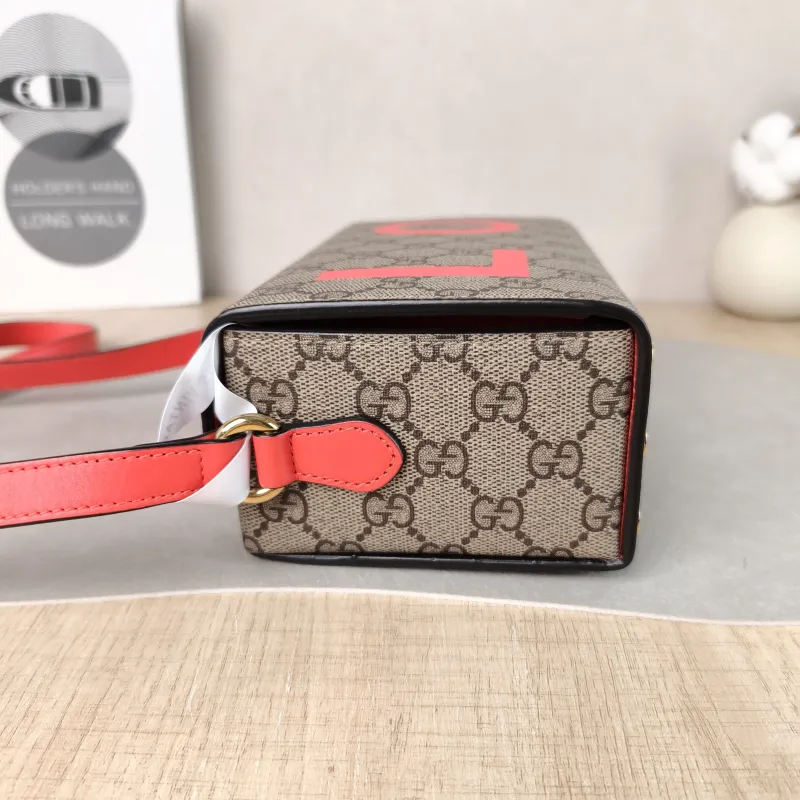 GUCCI Crossbody Bag LOVE Box Camera Bag Monogram PVC One Size 18 × 7 × 11 cm — detail view 7 of 12