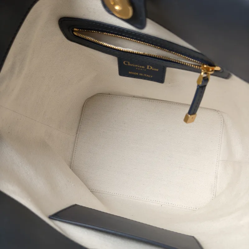DIOR Shoulder Bag star Bucket Bucket Bag Blue Canvas Small 24 × 15 × 24 cm — detail view 4 of 12