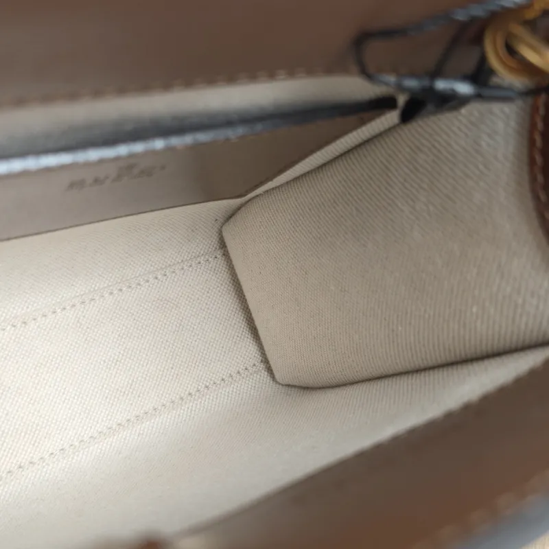 GUCCI Crossbody Bag GG Retro Collection Tote Bag Brown PVC Mini 16 × 7 × 20 cm — detail view 4 of 10