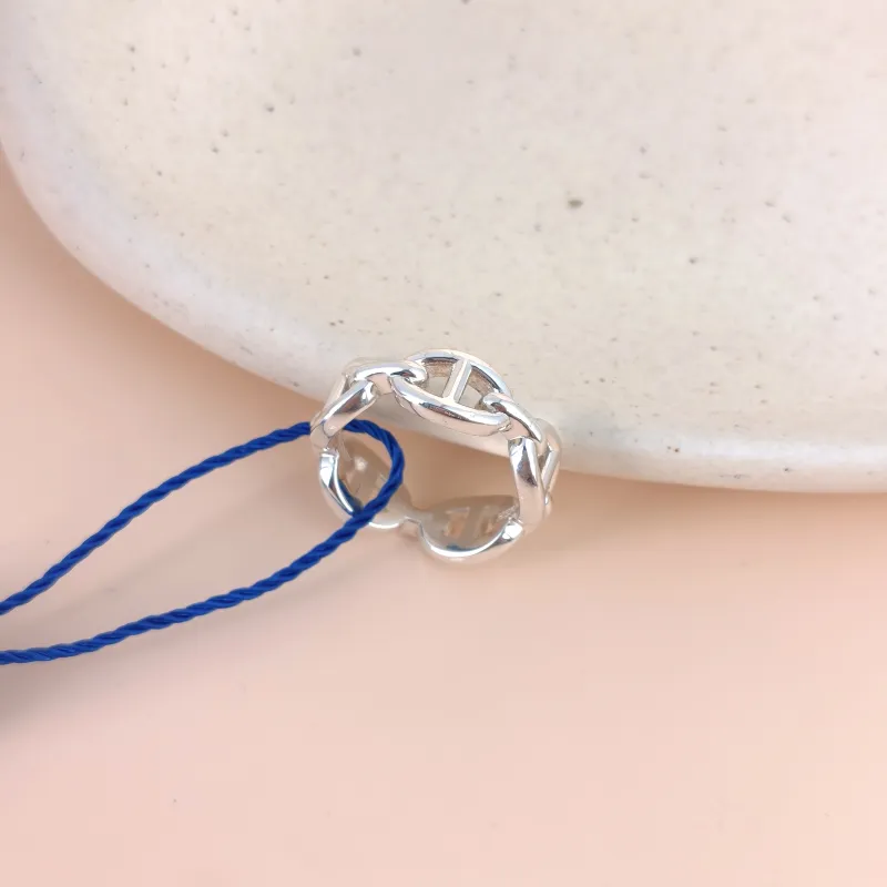 Hermès Ring Chaine d'Ancre Enchainee Ring 925 One Size 52 — cover view 6 of 6