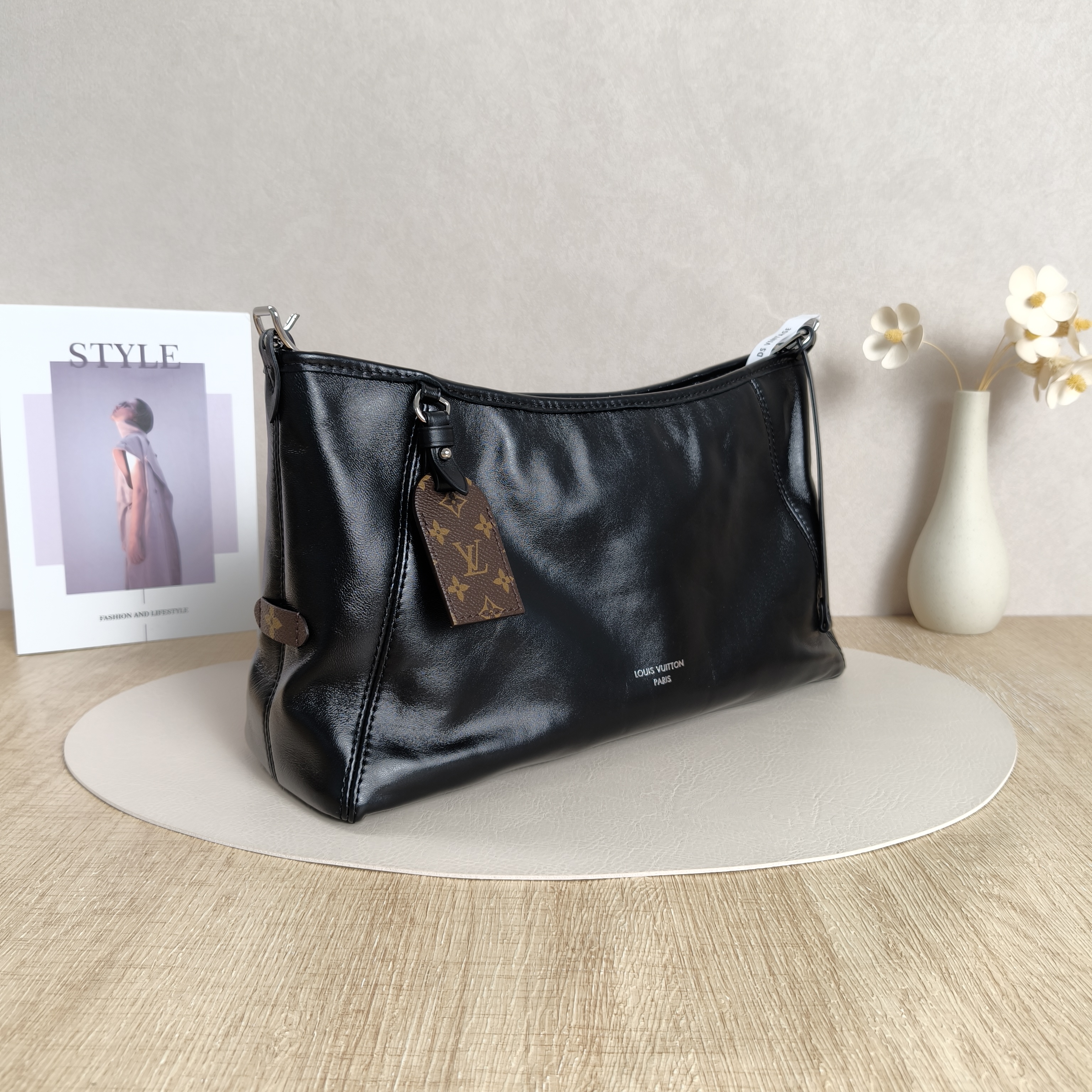 Louis Vuitton Shoulder Bag Carryall East West Black Lambskin36 × 10 × 19 cm — cover view 6 of 12