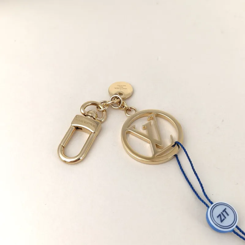 Louis Vuitton Key Ring logo Key Ring Gold 11.5cm