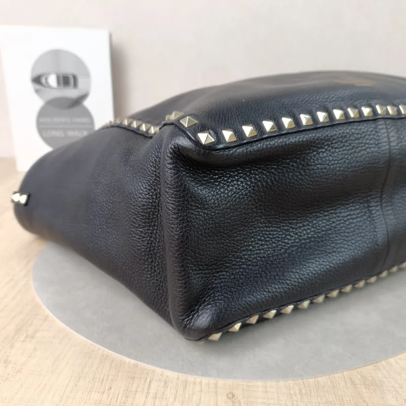 Valentino Top Handle Bag Shoulder Bag Black Calfskin One Size33 × 12 × 26 cm — detail view 13 of 13