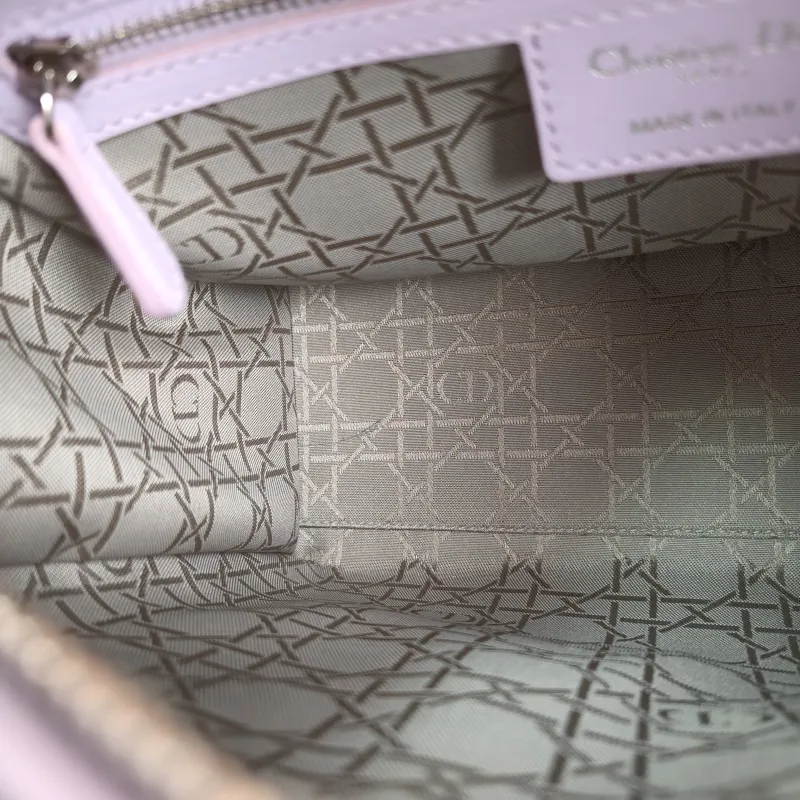 DIOR Top Handle Bag Lady Lady Dior Bag Calfskin Medium 24 × 12 × 21 cm — detail view 4 of 11