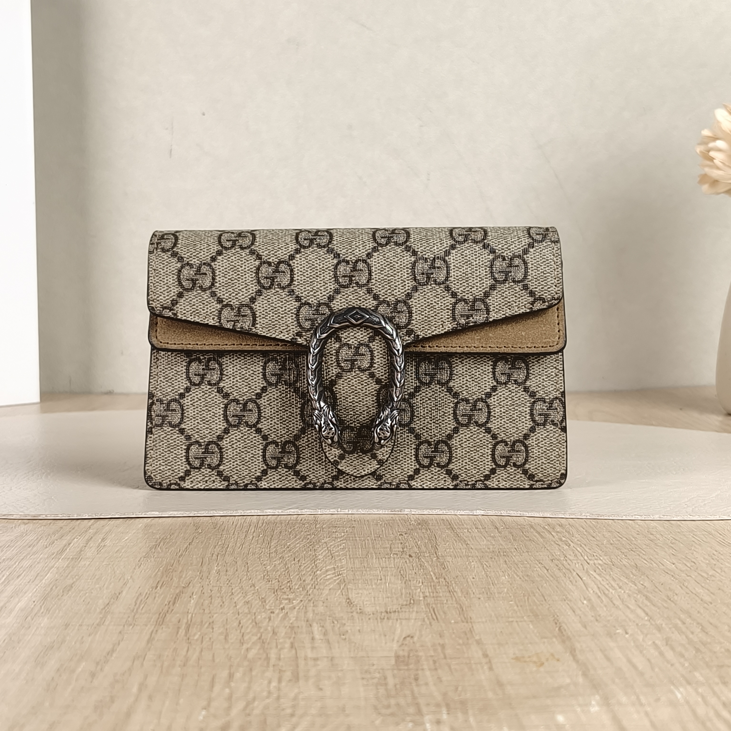 GUCCI Crossbody Bag Dionysus Monogram PV Cmini16.5 × 4.5 × 10 cm