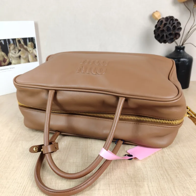 Miumiu Top Handle Bag Beau CC alfskin Large 34 × 10 × 23 cm — detail view 10 of 11