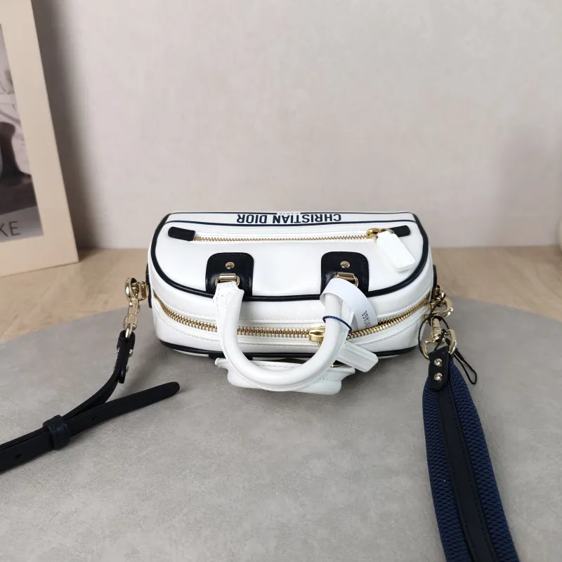 DIOR Crossbody Bag Vibe Bowling White CC alfskin Mini 17.5 × 8 × 10.5 cm — detail view 7 of 12