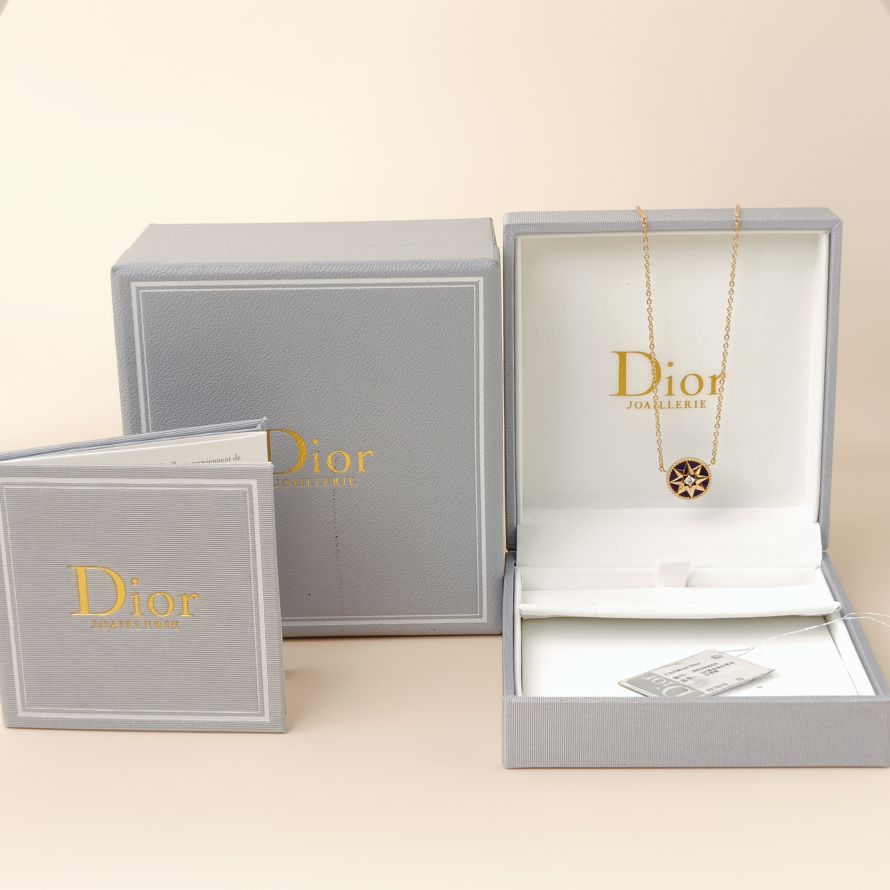 DIOR Necklace Rose des Vents Necklace 18KY ellow Gold Diamond One Size42cm — cover view 3 of 12