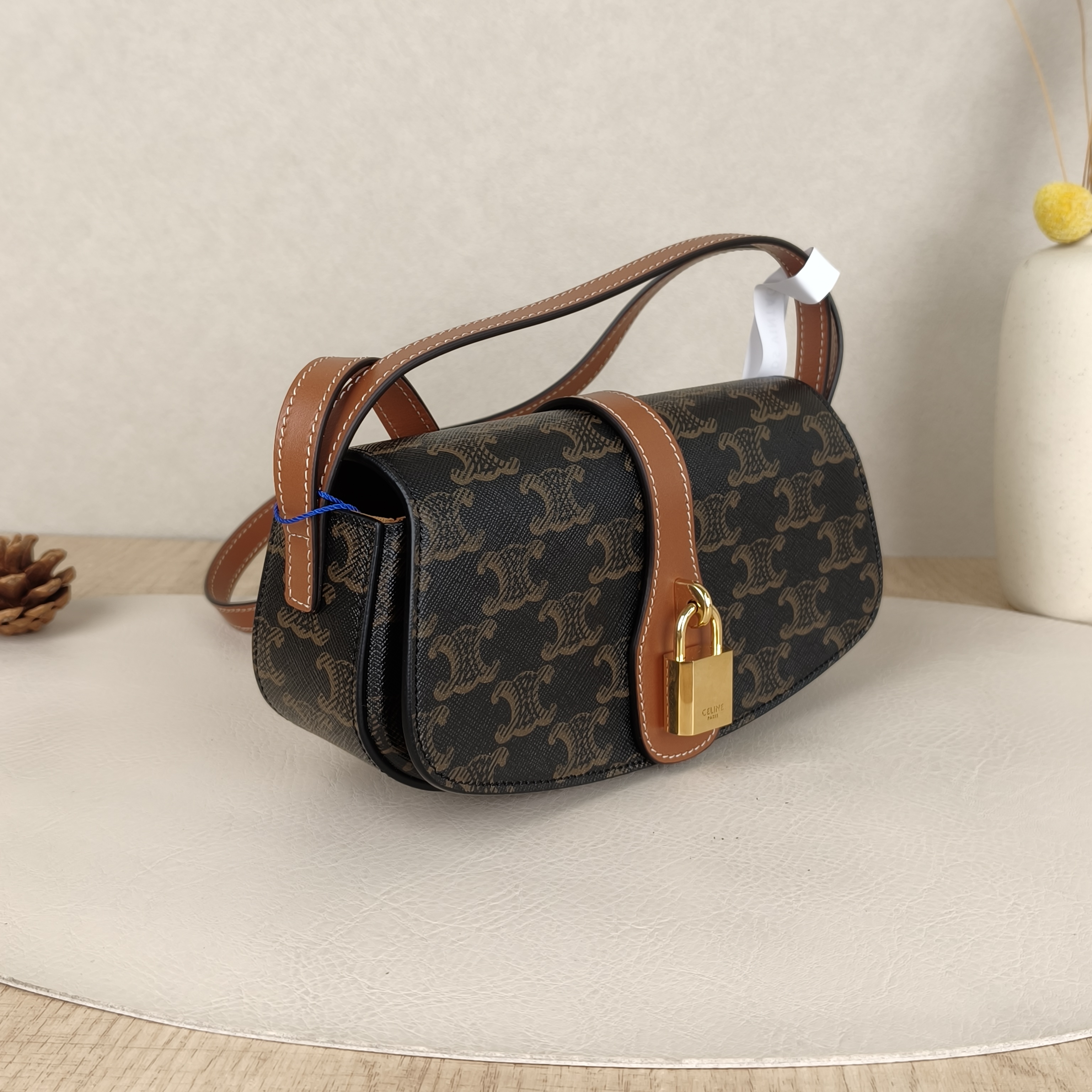 CELINE Crossbody Bag TABOU Monogram PV Cmini18 × 5 × 8 cm — cover view 4 of 10