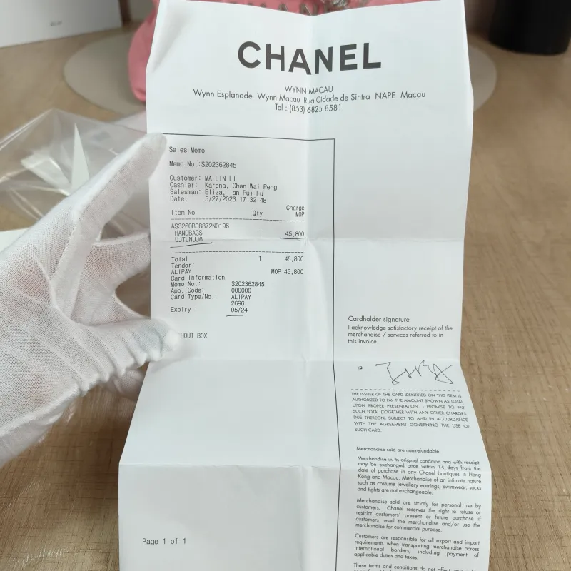 Chanel Shoulder Bag 22Bag Pink Silver-Tone Hardware Calfskin Small 35 × 7 × 37 cm — detail view 9 of 12