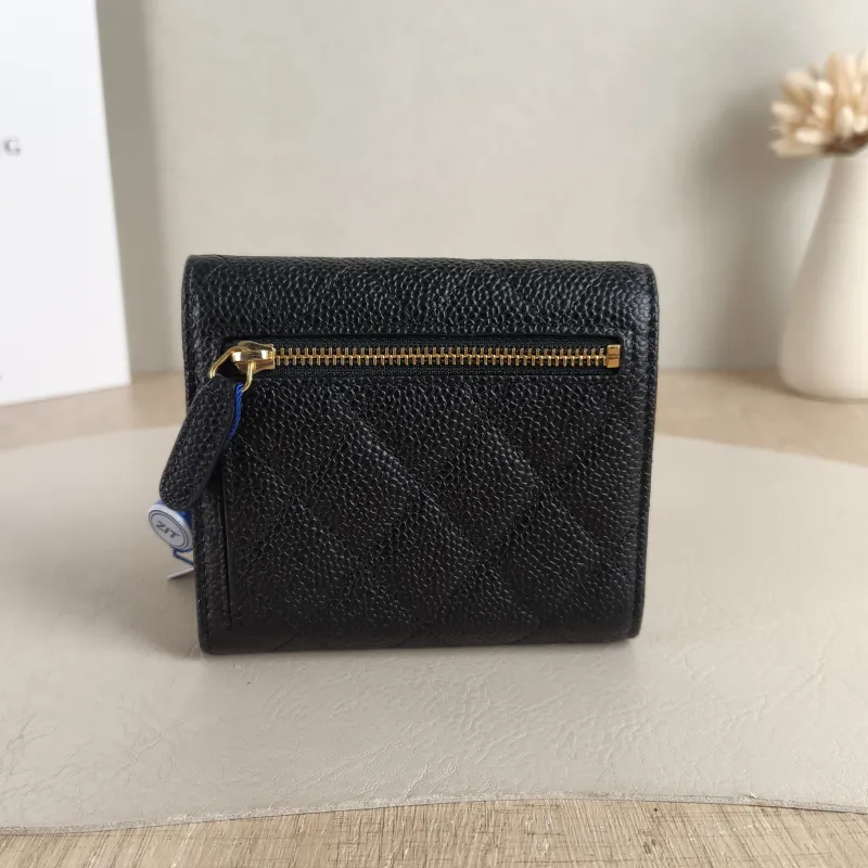 Chanel Wallet Wallet Black with Gold-Tone Hardware Grained Calfskin Mini 11.5 × 2.5 × 10 cm 23 — cover view 2 of 5