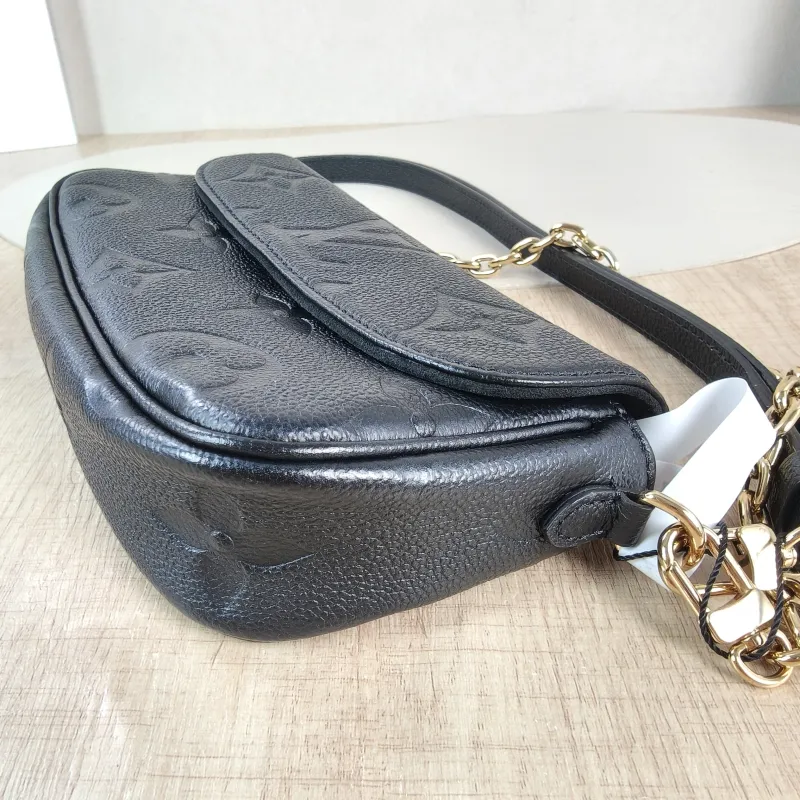 Louis Vuitton Crossbody Bag IVY Black Empreinte Embossed Calfskin Small23.5 × 4.3 × 12 cm — detail view 5 of 12