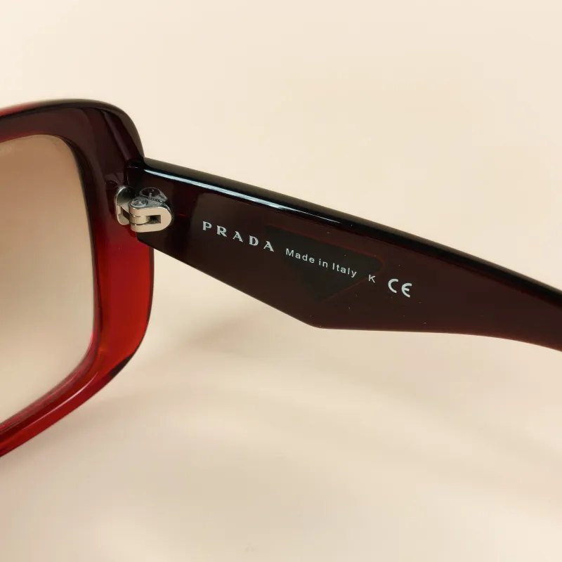 PRADA Eyewear Burgundy Eyewear One Size — cover view 3 of 6