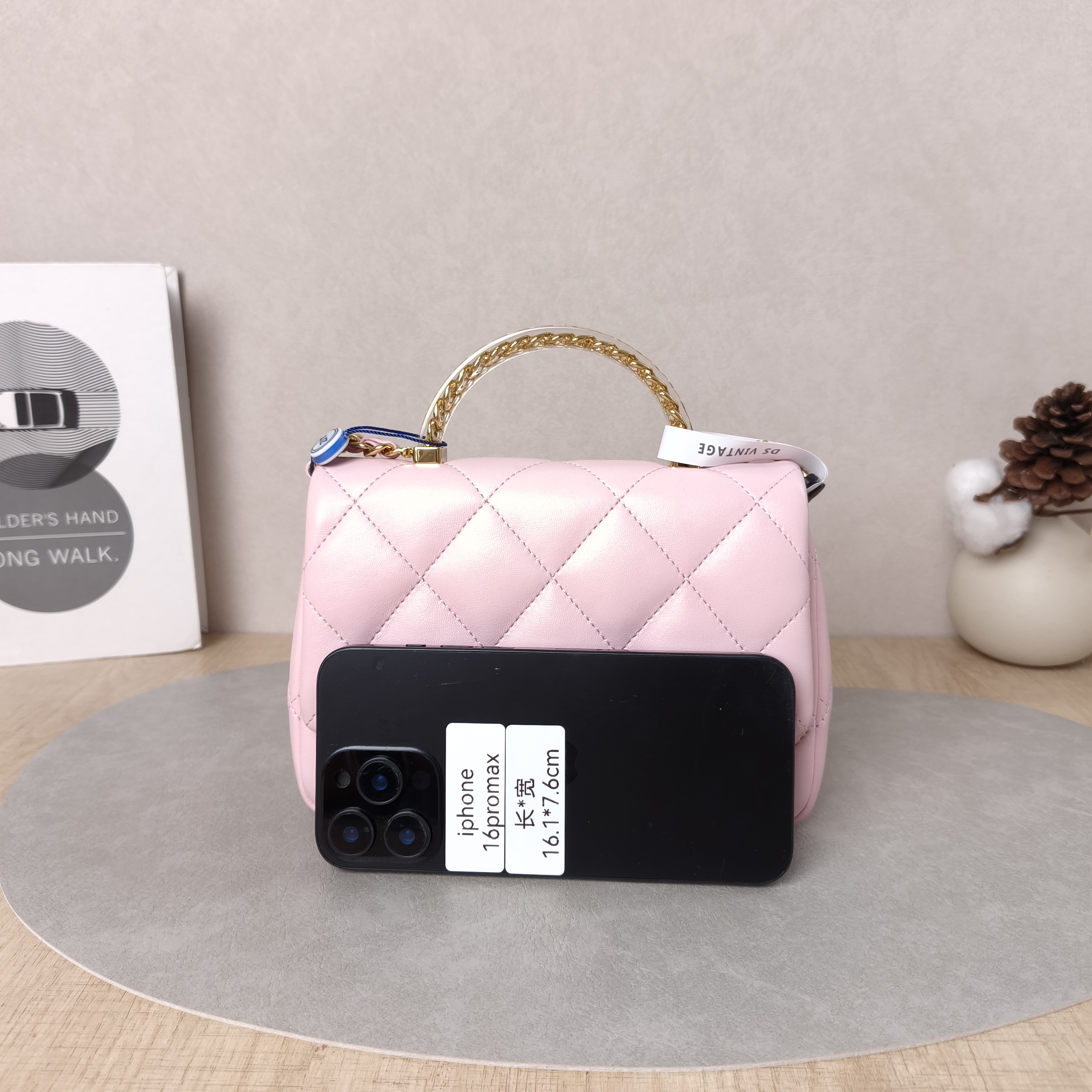 Chanel Crossbody Bag24s Pink Lambskin One Size19 × 6 × 12 cm — cover view 6 of 6