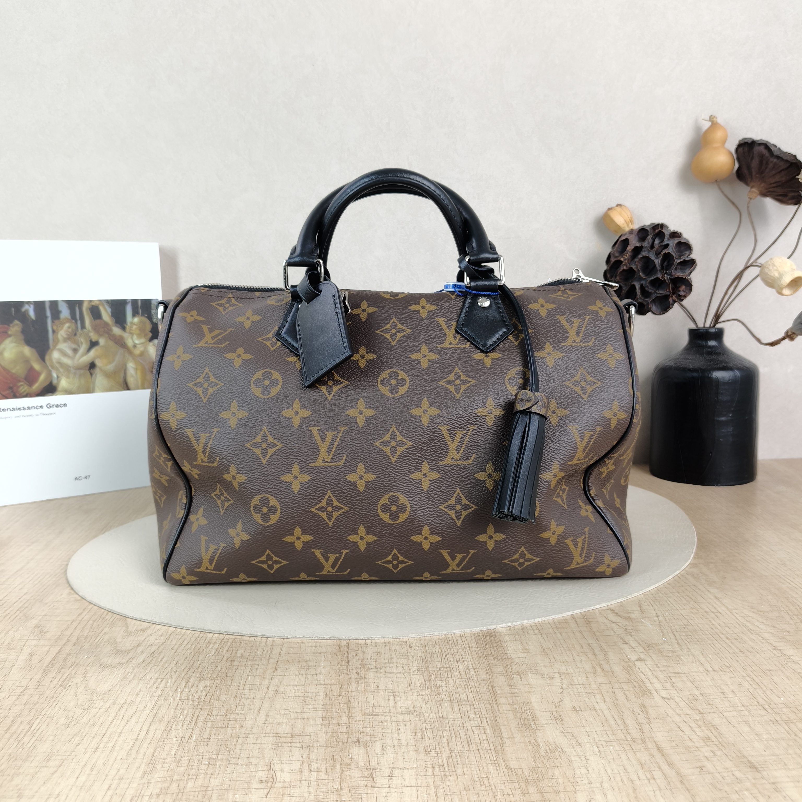Louis Vuitton Shoulder Bag Speedy Soft 30Shoulder Strap Edition- Monogram PVC Large30 × 17 × 21 cm