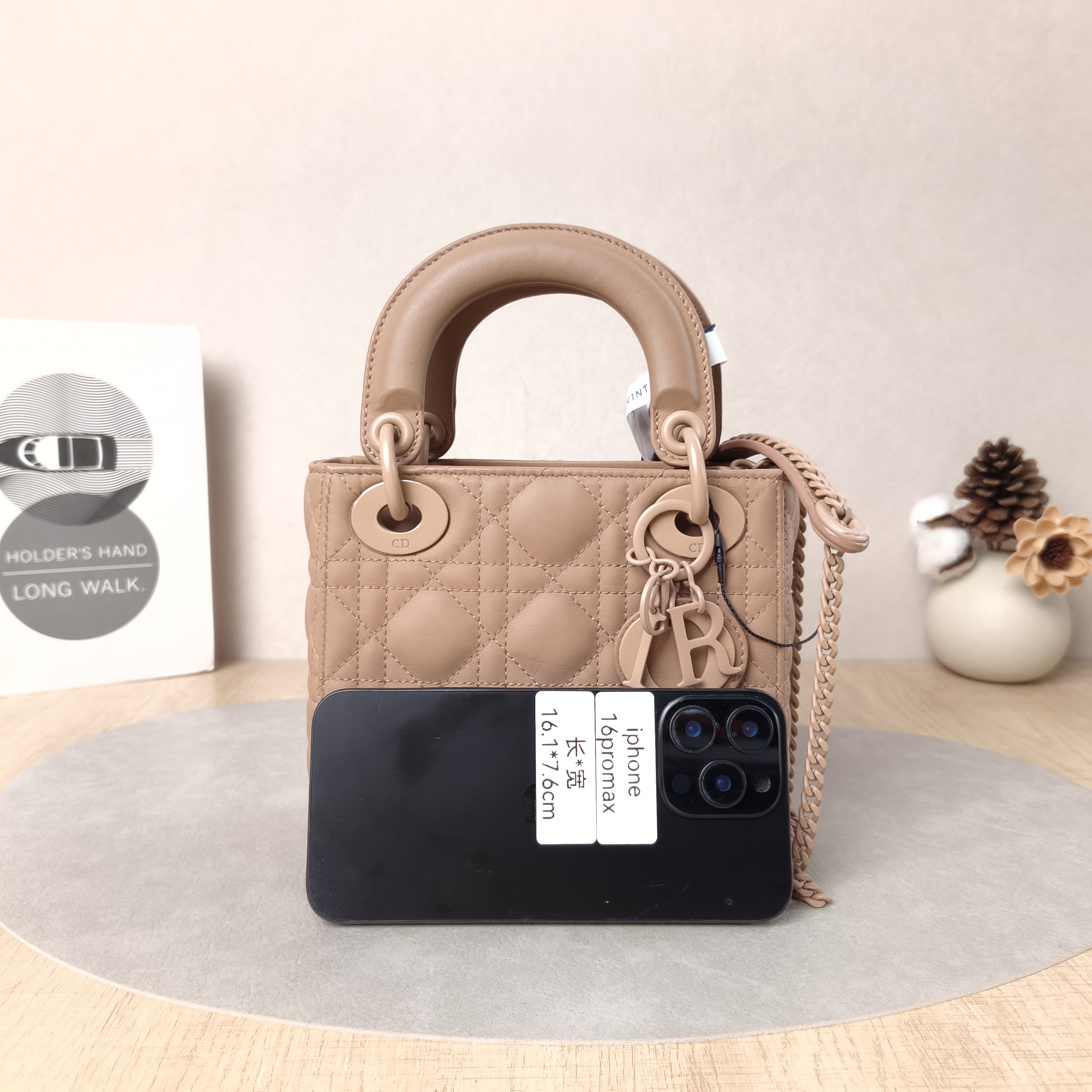 DIOR Crossbody Bag Lady Lady Dior Bag Red Calfskinmini17 × 7 × 15 cm — cover view 2 of 6