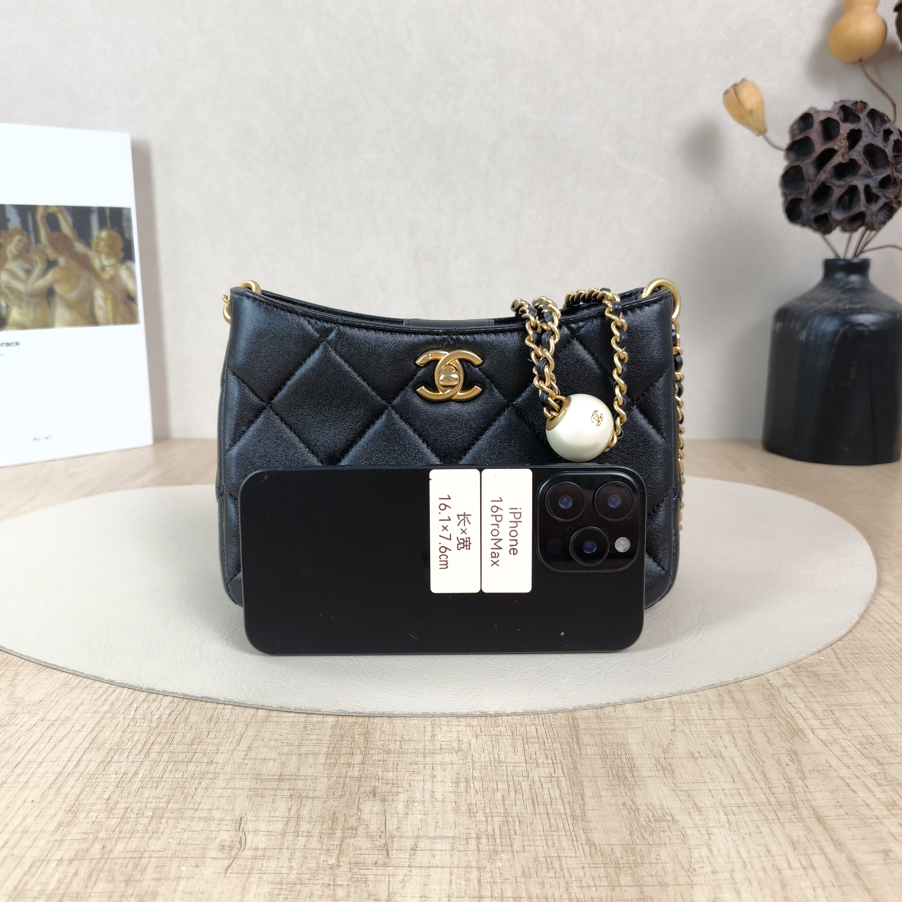 Chanel Shoulder Bag24s Gabrielle Bag Black Lambskin One Size20 × 9 × 14 cm — cover view 6 of 6