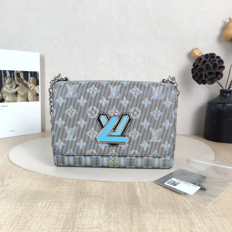 Louis Vuitton Crossbody Bag Twist Blue PVC Medium 23 × 9.5 × 17 cm — cover view 6 of 6