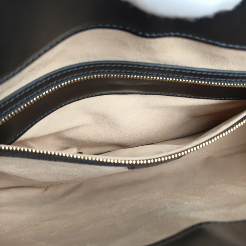 GUCCI Shoulder Bag Jackie 1961Collection Black Calfskin Large 36.5 × 4.5 × 24.5 cm — detail view 3 of 13