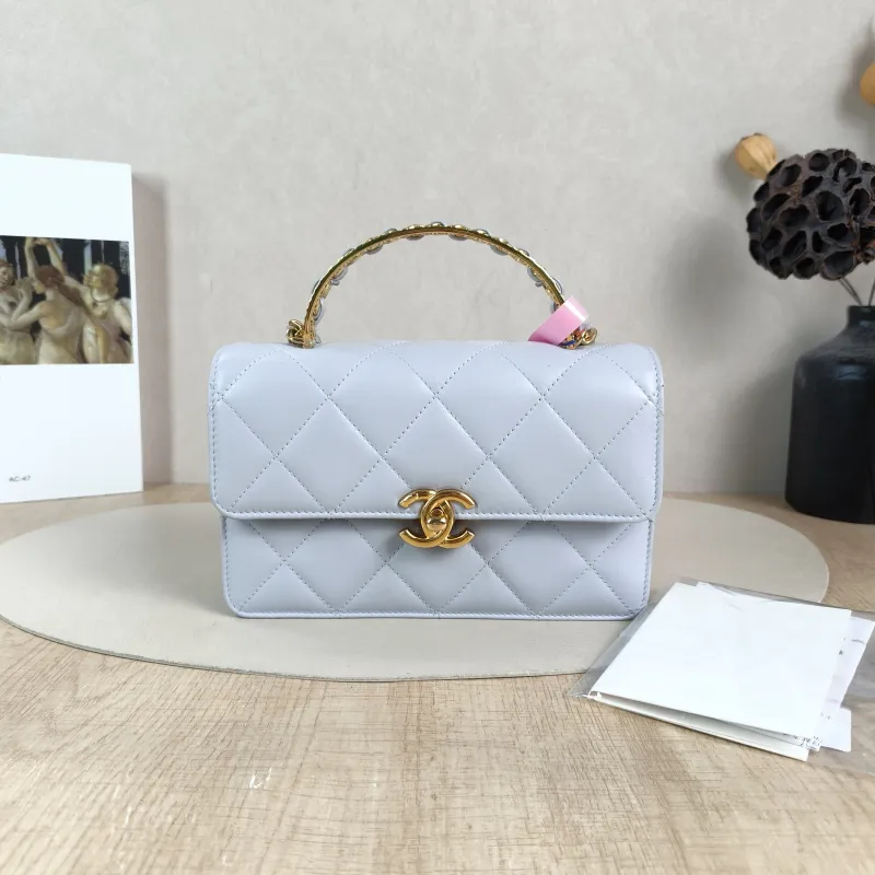 Chanel Crossbody Bag 24p Calfskin One Size 20 × 6.5 × 12.5 cm — cover view 4 of 6