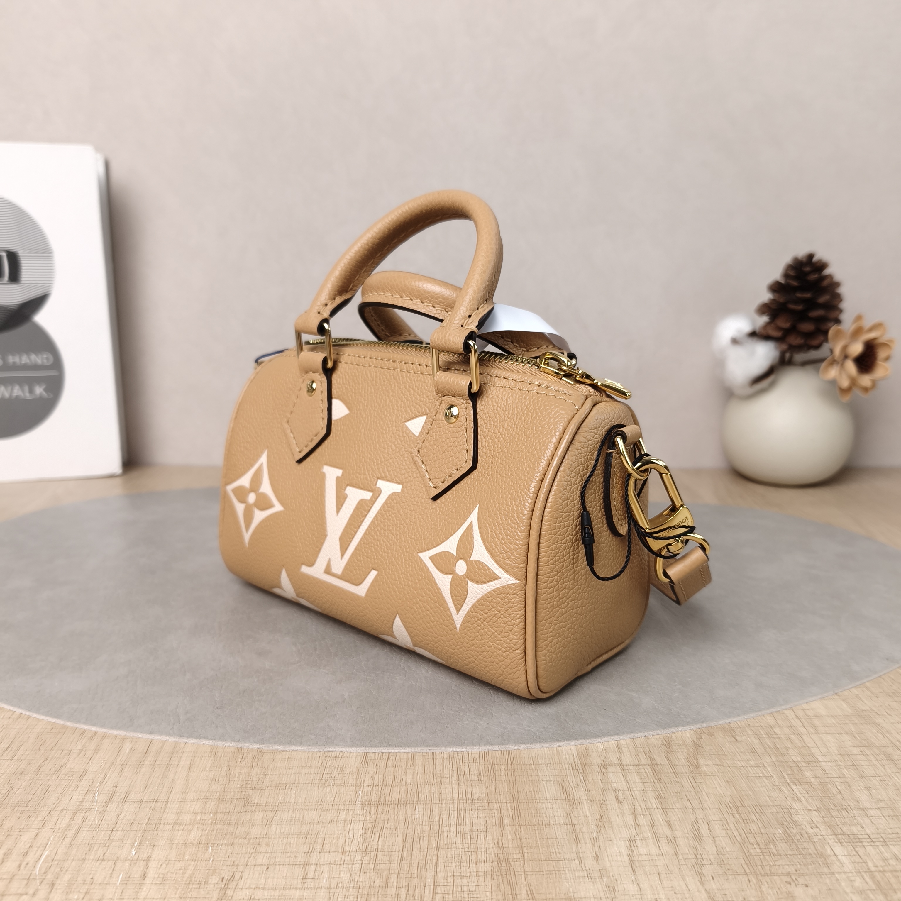 Louis Vuitton Crossbody Bag Speedy Nano · White Empreinte Embossed Calfskinnano16 × 7.5 × 10 cm — cover view 3 of 6