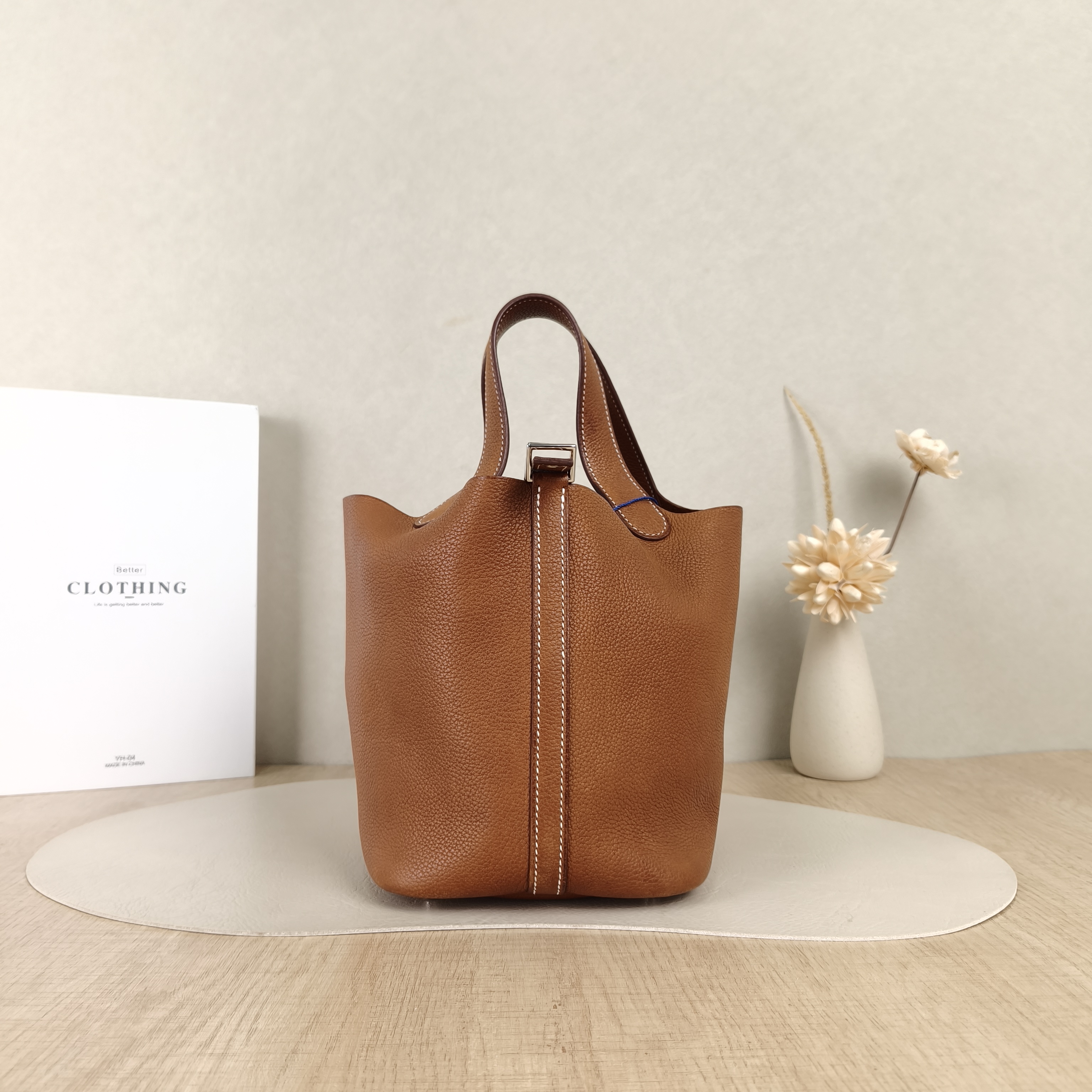 Hermès Top Handle Bag Picotin Lock 18 18Saddle Leather